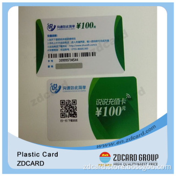 Plastic Card Qr Code/Plastic Business Card